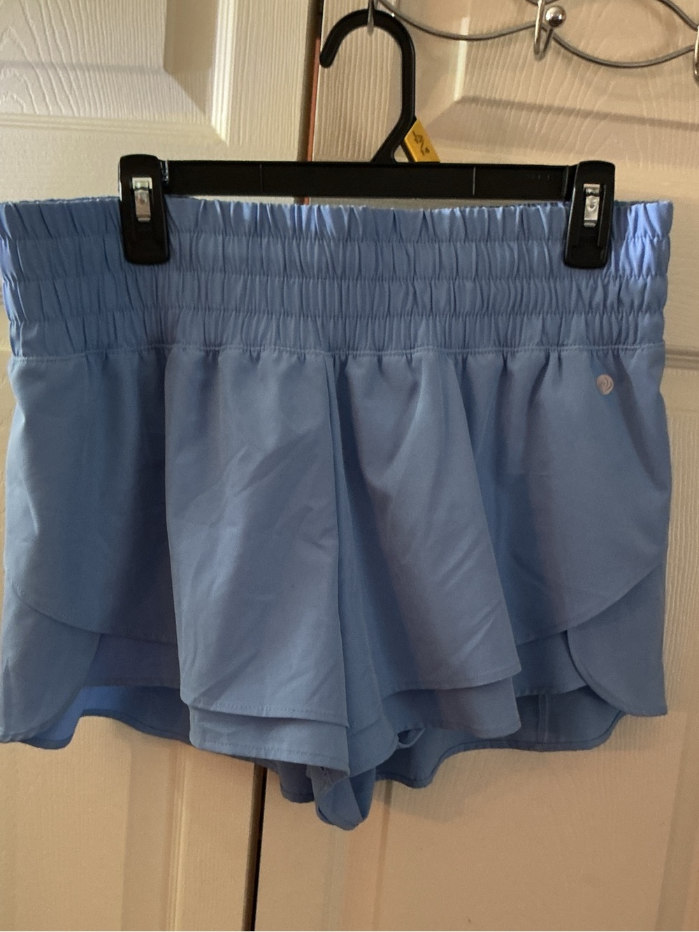 NWOT WOMANS APANA Light Blue Layered Ruffle Skort
